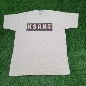 Vintage 90s California KSAN 94.9 FM Radio Shirt XL 24x30 USA